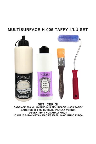 Cadence Boya Multi Surface 005-TAFFY(KREM) Hybrid Boya Seti 4'lü Mat Vernik- ...