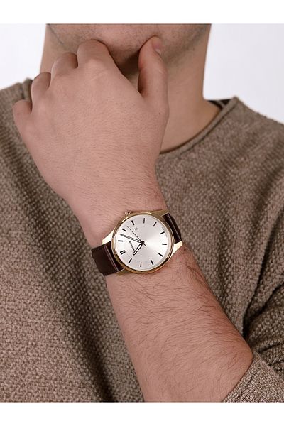 Wenger Wenger Classic Leather Wristwatch - Evrekala Shop authorized, New Gold Leather Band