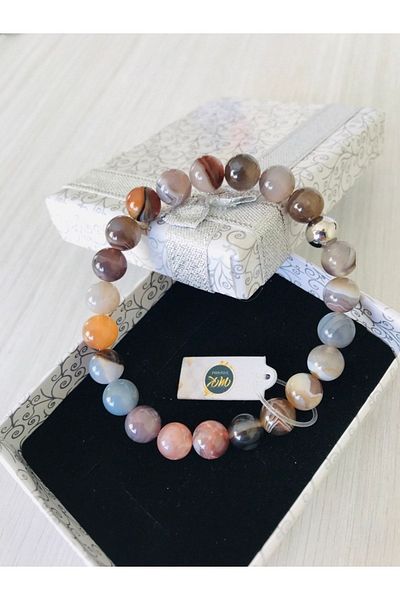 MK tasarım Bostwana Real Agate Bracelet