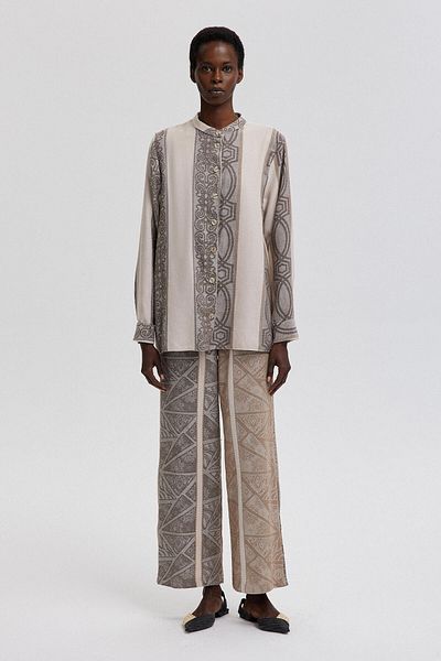 Touché Privé Ethnic Patterned Suit Set