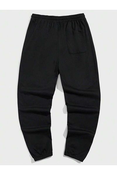 modaberry Freedom Passion Sweatpants Jogger - Μαύρο εμπριμέ ψηλόμεσο ελαστικό πόδι
