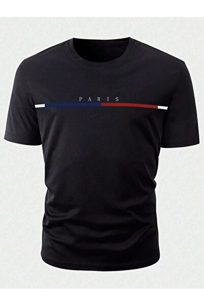SeusCraft Tricou Paris Color Line - Tricou oversize cu mânecă scurtă de vară,...