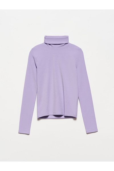 Dilvin 50167 Bluză cu guler-liliac