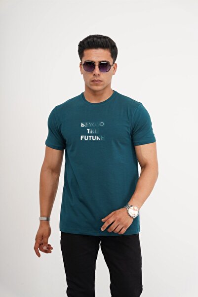 Est Estola Мъжка тениска с прилепнала кройка от ликра, гъвкава мека текстурирана материя