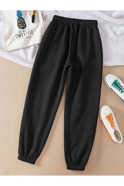 modaberry Brooklyn Sweatpants Jogger - Μαύρο εμπριμέ ψηλόμεσο ελαστικό πόδι