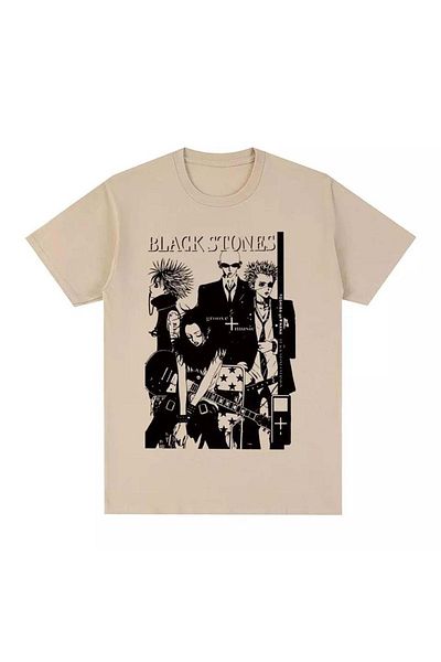 Köstebek Μπλουζάκι Anime Black Stones Band (unisex) εκρού