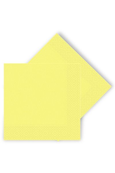 aşkın concept Yellow Paper Napkin 16 Pieces Macarons Color Pastel Color