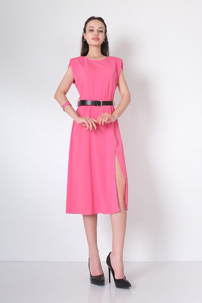 Yare Summer Belted Slit Dress