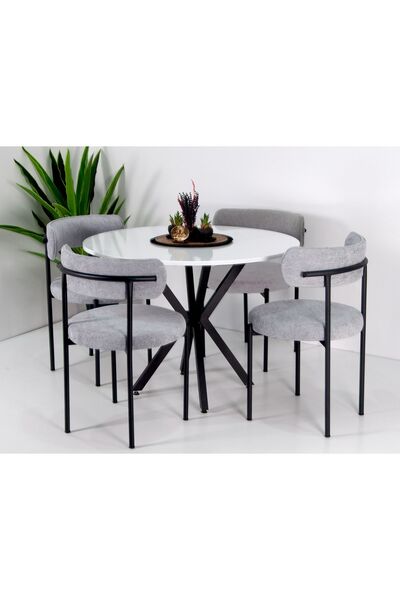 BiSandalye 4'lü Teddy Sandalye Mutfak Sandalyesi Saloncafe Restaurant Sandaly...