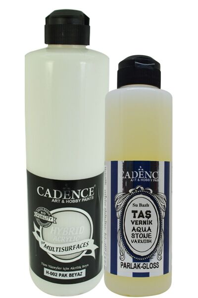 Cadence Multisurfaces H-002 Pak Beyaz 500 ml+ Taş Vernik 250 ml