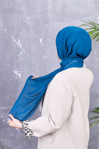 Golden Rose Chiffon Shawl