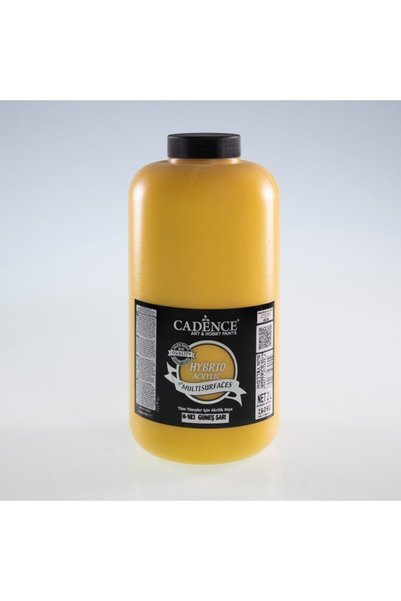 Cadence H-103 Güneş Sarı 2000 Ml (3 Kg ) Hybrid Multisurface Akrilik Boya (hi...