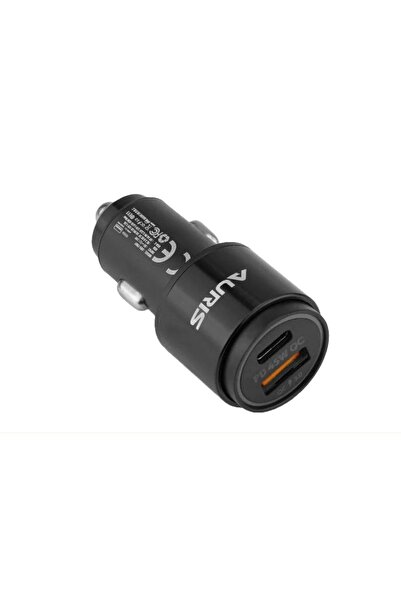 vipstreet Araba Şarj Cihazı Araba Şarj Usb Pd 45 Watt Hızlı Şarj Qc 3.0 Usb Type C 2 Port Araç Şarj