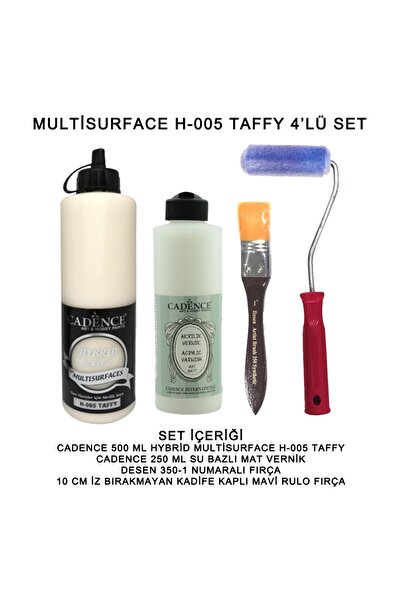 Cadence Boya Multi Surface 005-TAFY Hybrid Boya Seti 4'lü Mat Vernik- Mobilya...