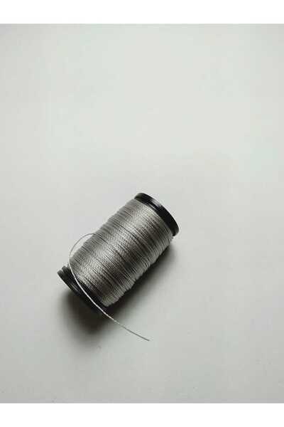 Eskişehir hobi sanat Κορδόνι χάντρες προσευχής 0,2 mm γκρι χρώματος 60 μέτρων - Το πιο λεπτό κορδόνι χάντρες προσευχής