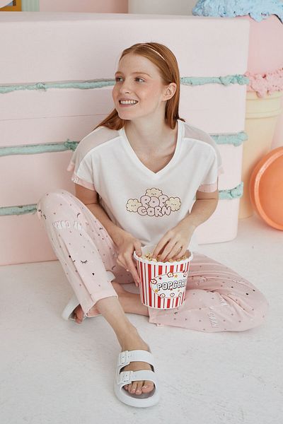 Sevim 15633 Model Printed Pajama Set