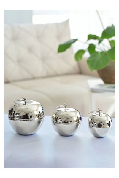 Bakır Concept Bakır Elma Seti 3'lü Gümüş Renk
