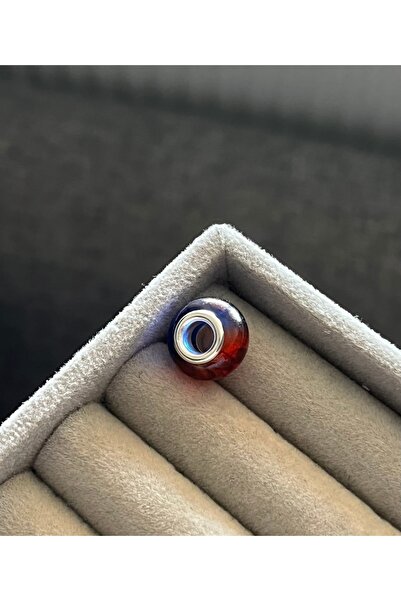 asaf Gökkuşağı ( iki renkli) murano  charm | gümüş kaplama