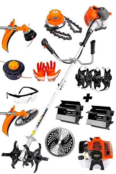 DOZZER Alman Orx 2.1hp Prof. Yan Tipi Benzinli Tırpan Ot Çalı Çim Biçme Makin...