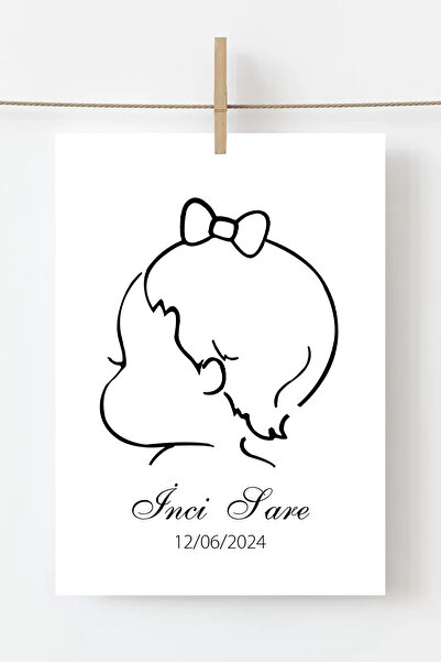 My Baby's First Hair Memory Card MDL001 First Hair Memory (PERSONALIZED NAME and DATE) FRAMELESS