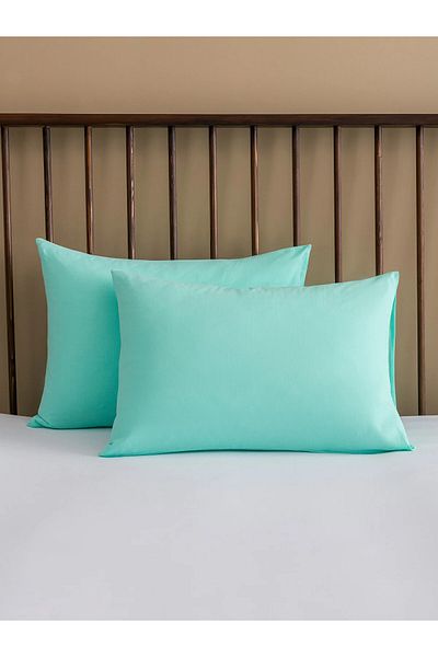LC Waikiki Βαμβακερή Μαξιλαροθήκη 2 Συσκευασία Water Green - 50x70 cm