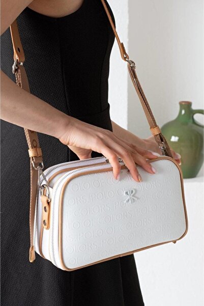 Polo Of Colors Kadın 5 Bölmeli Ayarlanabilir Uzun Askılı Omuz Ve Çapraz Çantası Postacı Çantası