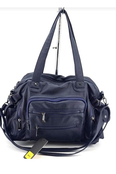 MEGA ÇANTA Geantă de umăr și crossbody cu ochi albastru bleumarin pentru femei Tm1135