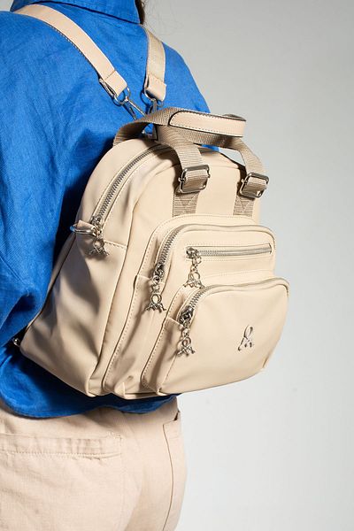 GP GUES POLO MEGA WOMEN'S WATERPROOF IMPORTED PARACHUTE FABRIC MULTI COMPARTMENTS HAND SHOULDER AND BACKPACK