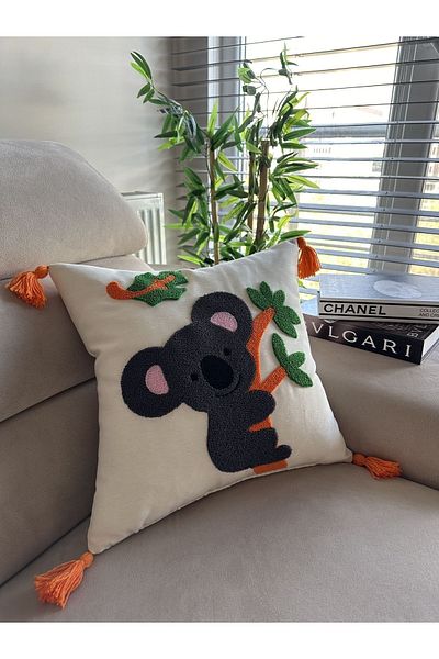 en gözde home PUNCH EMBROIDERED KOALA KIRLENT CASE