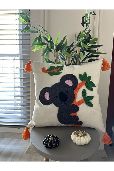 en gözde home PUNCH EMBROIDERED KOALA KIRLENT CASE