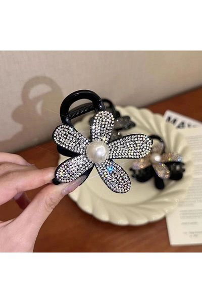 GÜLPEŞE Cataramă cu zăvor cu model de flori cu zirconiu - Cataramă de vară Glpş-595