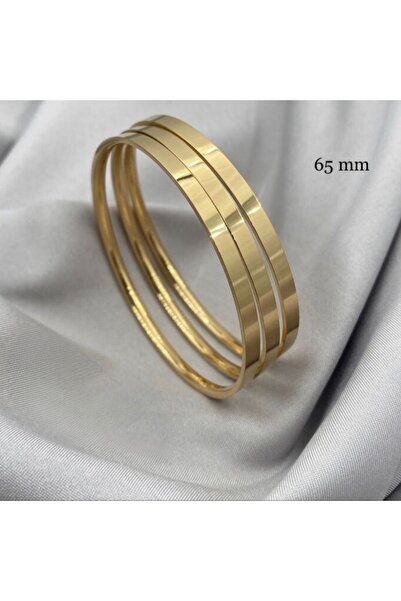 stainless steell Çelik 3'lü Kalın Ajda 65 mm Bilezik