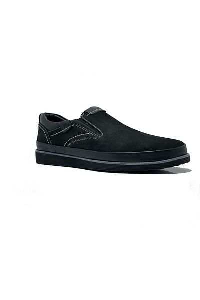 Slope 3510 Black/Nubuck Genuine Leather Casual Men's Shoes