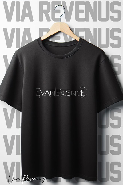 Vordevia Μπλουζάκι Evanescence με εμπριμέ μαύρο oversize