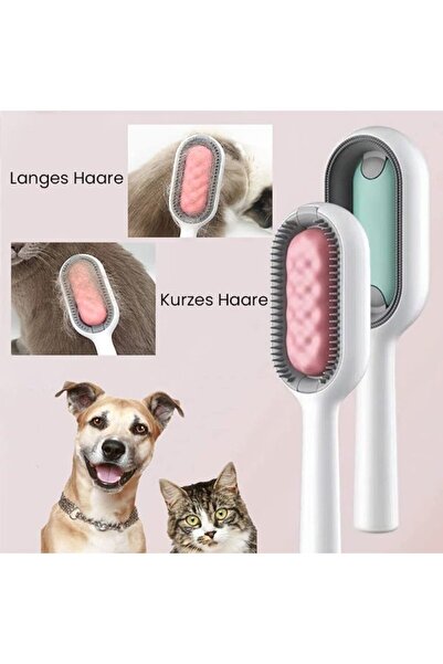 Çilek Kedi Köpek Su Hazneli Tarak