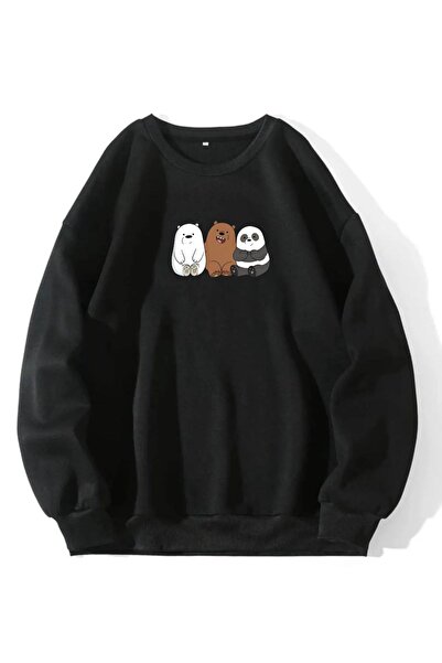coolart Φούτερ UNISEX 3 AYI με στάμπα και λαιμόκοψη ποδηλάτου σε μεγάλο μέγεθος