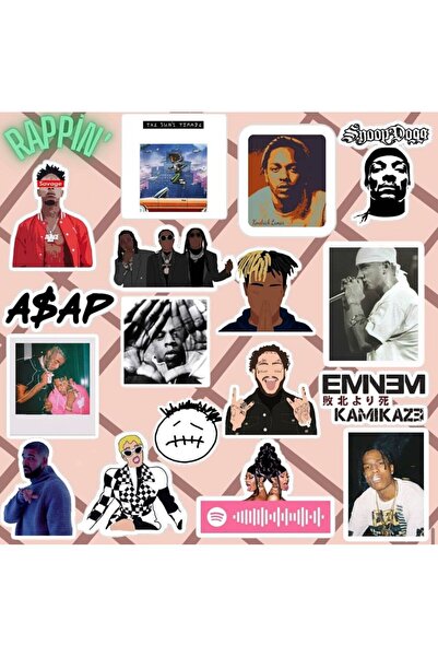 Pufidik مجموعة ملصقات Rappin - ملصقات للكمبيوتر المحمول والكمبيوتر المحمول وا...