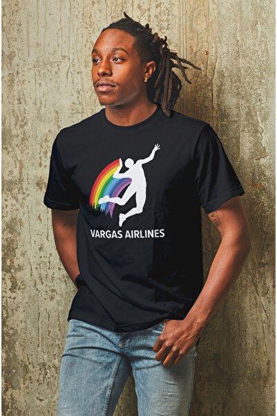 coolart Μπλουζάκι Unisex Vargas Airlines με στάμπα, μεγάλου μεγέθους, από 100...