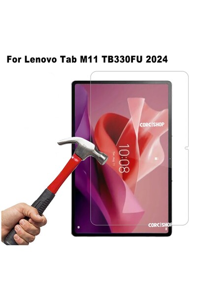 corcishop واقي شاشة من الزجاج المقوى غير قابل للكسر متوافق مع Lenovo Tab M11 ...