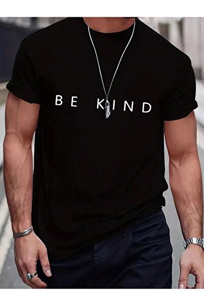 coolart Budi ljubazan majica - crna Štampano Oversize kroj letnja kratki ruka...