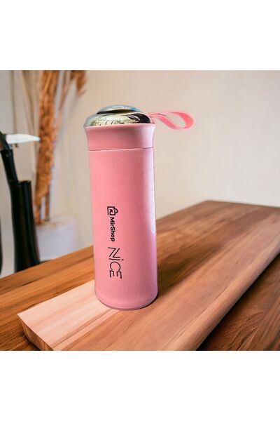 Genel Markalar Yeni Nesil Dış Kaplamalı Cam Matara Pembe