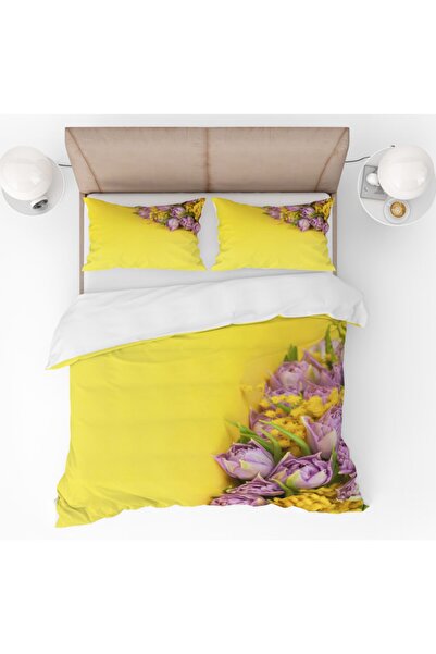 yok yok evim eve dair her şey Prolećno cveće 3D Sa deznom Digitalna štampa ko...