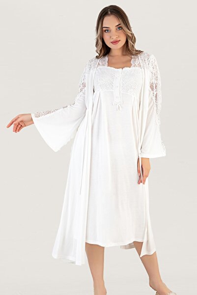 Barina maternity Women's Nightgown and Dressing Gown Set