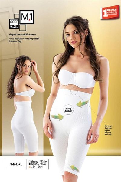 Emay Korse Corset boxer anticelulitic ECRU MI Emay 2040