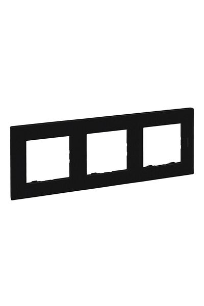 Legrand Raventi Series Black Triple Frame