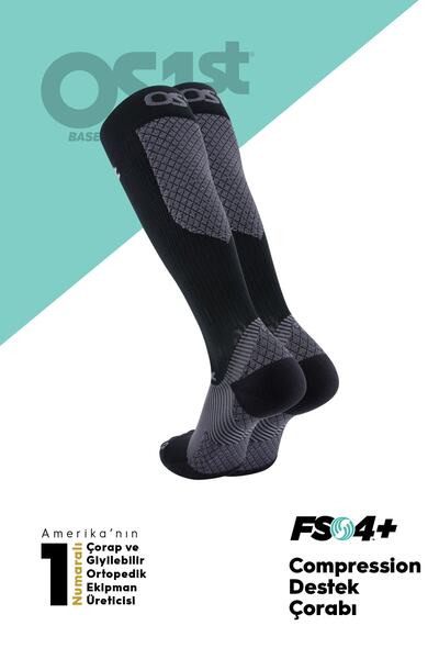 OS1st . Fs4 Compression Çorap, %100 Kompresyon Koşu Ve Recovery Çorabı