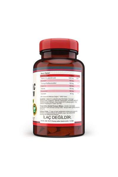 Nevfix Vitamin C Curcetin Bromelian Resveratrol 120 Tablets