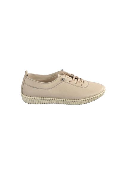 Voyager Pantofi de zi cu zi din piele naturală bej pentru femei 7230