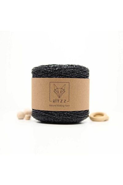 Ritzz Metallic Paper Rope // Piano Black