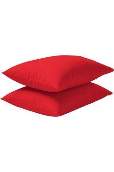Çeyiz Bahçesi Super Ranforce Red 2-Piece Pillow Case 50&70